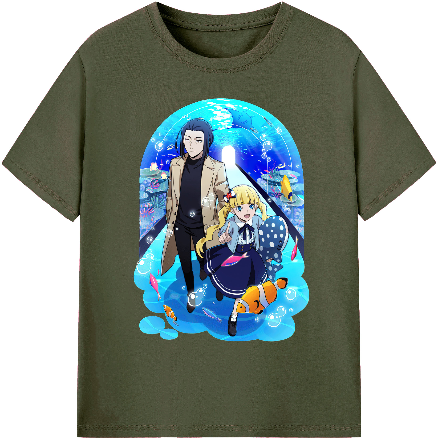 （画像用） 文豪ストレイドッグス Bungo Stray Dogs 綿100％ メンズ半袖Tシャツ｜肌触りやわらか＆通気性